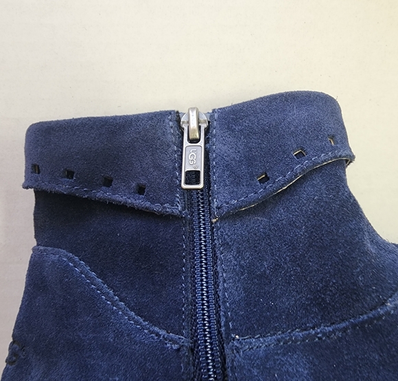 Ugg Blue Suede Ankle Boots 7 - Picture 3 of 8